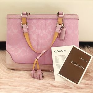 Vintage Pink Coach Handbag